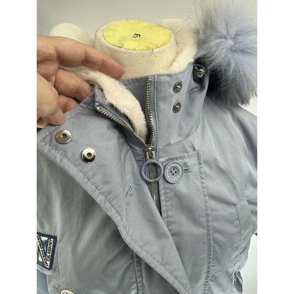 Teenie Weenie Blue Winter Coat Jacket Hooded Size 170/92A Korean Size Small US - Picture 13 of 16